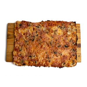 Freshly baked Italian Regina pizza ready for delivery